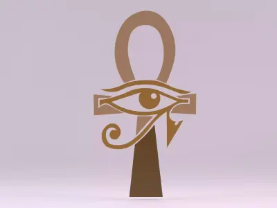Egyptian Symbols - 016 Low-poly 3D model