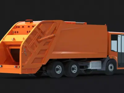 Econic Garbage Truck 3D model