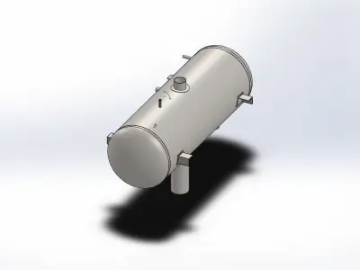 Pressure Vessel With CALCULATIONS 3D model