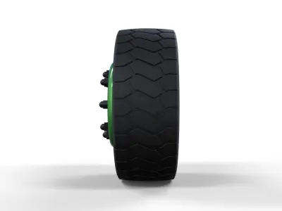 Low profile wheel 3D model