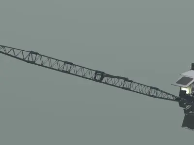 Crane 3D model 5