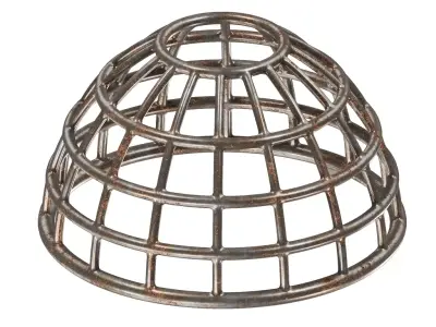 Rusty Steel Cage 3D model