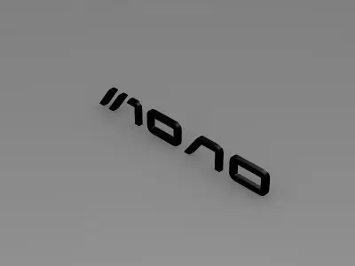 mono logo 3D model by Sergey