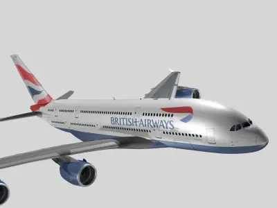Airbus A-380  3D model