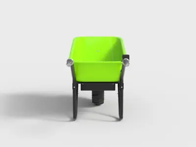 ELECTRIC WHEELBAROOW Low-poly 3D model