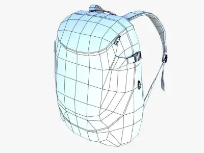 Backpack  Max obj fbx Low-poly 3D model