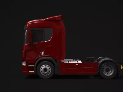 Generic European Semi Truck 4x2 3D model