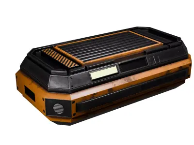 Sci Fi Crate Low-poly 3D model