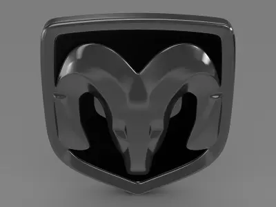 Dodge new Logo 3D model