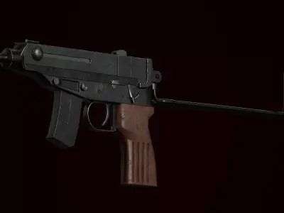 Skorpion Vzor 61 Free low-poly 3D model