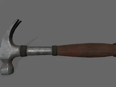 Hammer Low-poly 3D model 21