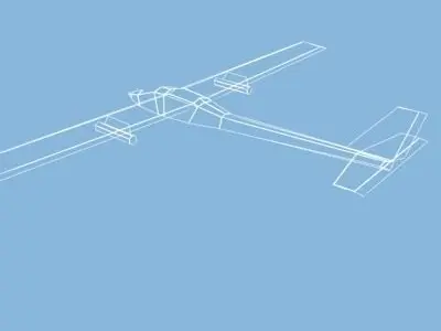 plane4 rc glider 3D model