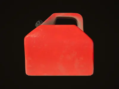 Plastic gas canister v1 Low-poly 3D model