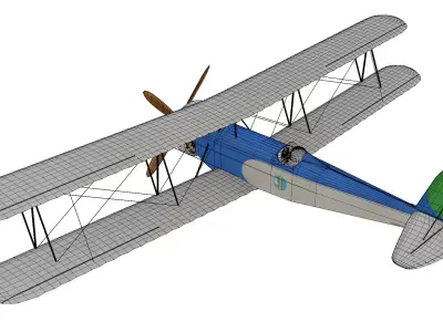 Caproni Ca 161 Bis Low-poly 3D model