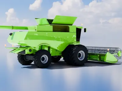 Combine Harvester 3D model