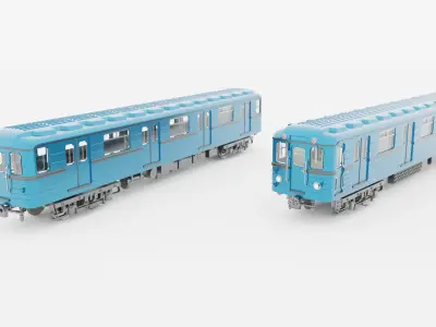 Metrovagonmash metro wagons of the Budapest Metro 3D Model Pack