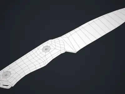 Tactical Knife Low-poly 3D model buy