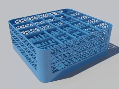 Cafeteria Glass Holder 3D model