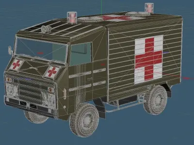 Japan Ground Self-Defense Force Type-73 rescue vehicles 3D model