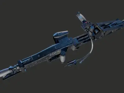 M56 Smartgun Aliens 3D model