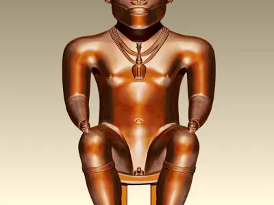 Figurine Cacique Quimbaya - Ancient Precolombian Cultures   3D print model