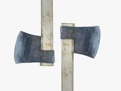 Long Axe Scan Low-poly 3D model