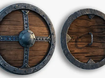 Viking Shield Standar 3D model