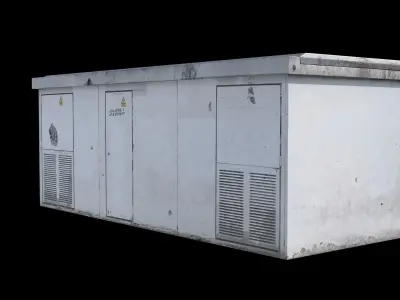 Power Generator PBR LowPoly Low-poly 3D model