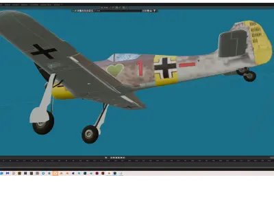 FW-190 A Free 3D model
