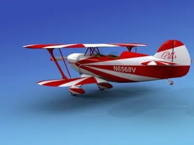 Pitts Special 3D model 2