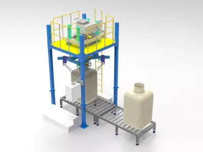 3d design model of ton bag packing machine 3D model