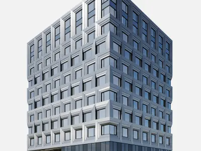 Commercial building 4 3D model