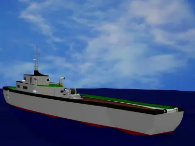 Oil Field Logistic Supply Vessel  LSV 3D model