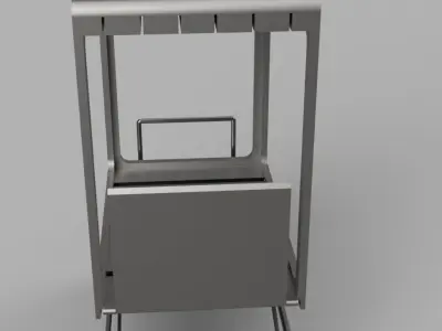 Glass Panel Scissor Lift  3D model