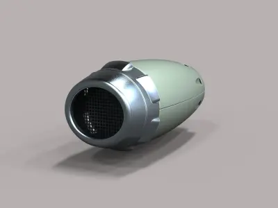 Jet engine 4 3D model