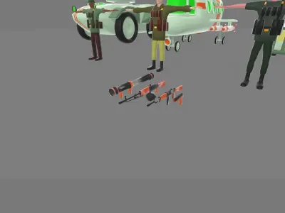 army pack 3D model