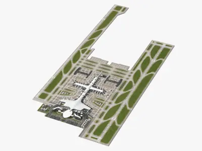 Airport Infrastructure With Aircraft 