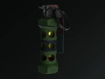 Flashbang M-84 Low-poly 3D model