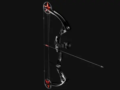 compound bow 3D model buy