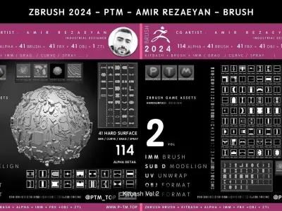 Kitbash Collection PTM - Amir Rezaeyan 3D Model Pack
