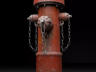 Fire Hydrant 3D Free low-poly 3D model