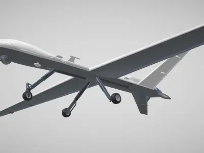 MQ9 Reaper Drone Low-poly 3D model