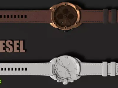 Diesel 3d Watch  3D model