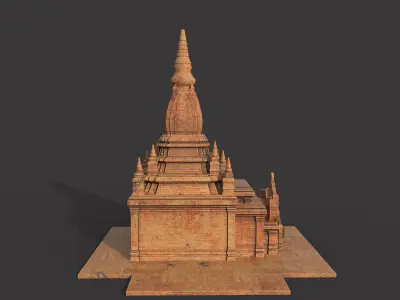 Bagan pagoda 3D model