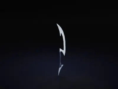 Moon fantasy sword RPG 3D model
