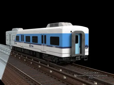 Puma v2 Double Deck Train EMU 3D model