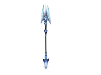 Futuristic Sci-Fi Spear Low-poly 3D model