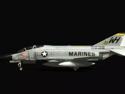 F-4 Phantom VMFA-542 3D model