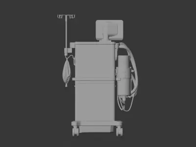 Modern Anesthesia Machine 3D model