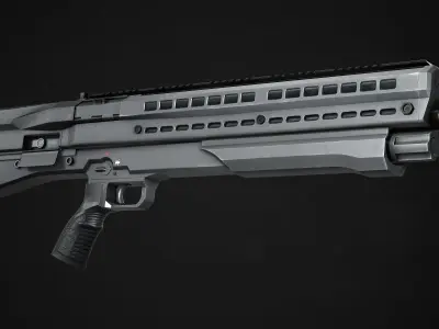 UTS 15 Shotgun Low-poly 3D model
